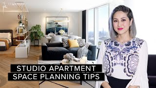 4 STUDIO APARTMENT LAYOUTS to Maximize Your Space SMALL SPACE SERIES [upl. by Minnie]