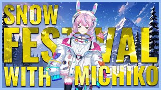 Indian Vtuber Michikos reaction on quotHokkaido snow festivalquot【 waconne  vtuber [upl. by Yuji]