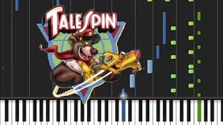 TaleSpin  Main Theme Piano Cover Tutorial ♫ [upl. by Channing809]