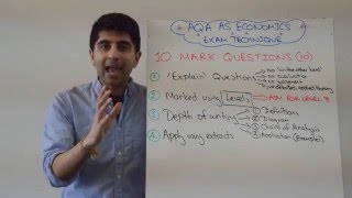 AQA Economics AS  10 Marker Exam Technique [upl. by Ynohtona]