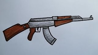 Silah çizimi  AK47 [upl. by Prentiss130]