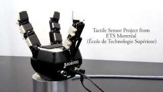 Tactile Sensor on Industrial Robot Gripper  3Finger Adaptive Robot Gripper [upl. by Aibar221]