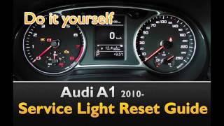 Audi A1 Service Light Reset [upl. by Atterg385]