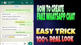 How to create fake whatsapp conversation [upl. by Blood]