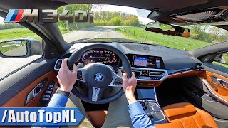 BMW M340i Touring POV Test DRIVE amp SLIDE by AutoTopNL [upl. by Lehcem]