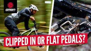 Flat Pedals Vs Clipless Pedals  Which Is Right For You amp Your MTB [upl. by Clements]