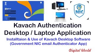 Kavach Desktop Application Installation amp Use  Government email authenticator from NIC [upl. by Eiuqram]