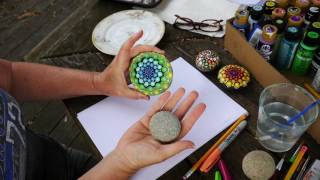 How to paint rock mandalas [upl. by Piggy]