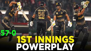 1st Innings Powerplay  Lahore Qalandars vs Peshawar Zalmi  Match 12  HBL PSL 9  M2A1A [upl. by Marinelli123]