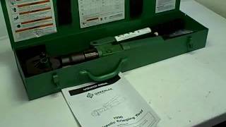 Greenlee 1990 Dieless Hydraulic Crimp Tool Crimper [upl. by Earas439]