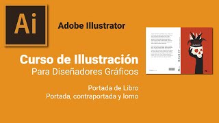 Diseño de Portada contraportada y lomo Illustrator Curso de Ilustracion [upl. by Benni]