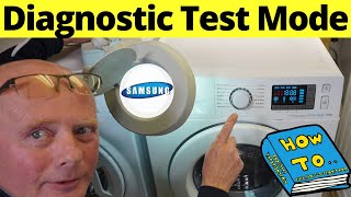 Samsung Washing Machine Diagnostic Mode Guide How To Check Error Code amp Test [upl. by Tadeo]