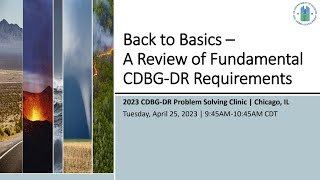 Back to Basics – A Review of Fundamental CDBGDR Requirements [upl. by Aihsenyt]