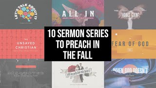 10 Great amp Timely Sermon Series Ideas for Fall [upl. by Ennaylil]