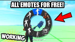 WORKING How To Get FREE EMOTES In Fortnite Map Code [upl. by Hollinger793]