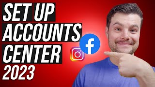 How to Set Up Accounts Center in Facebook 2023 [upl. by Nelyk125]