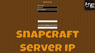 Minecraft Snapcraft Server IP Address [upl. by Aredna]