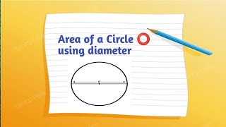 Area of circle by using diameter Maths Resolution youtubevideo youtube math areaofcircle [upl. by Service967]