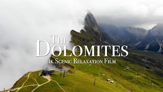 The Dolomites 4K  1 Hour Scenic Relaxation Film [upl. by Nybbor]