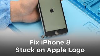 How To Fix iPhone 8 Stuck on Apple Logo [upl. by Kimmy]