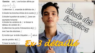 🔥Exercice détaillé N°3 Etude des fonctions 1bac Sm amp Ex [upl. by Nnaaras]