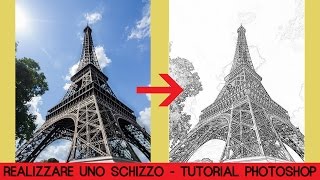 Realizzare uno schizzo  Tutorial Photoshop [upl. by Lipsey]