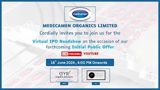 IPO MEET  Medicamen Organics Limited [upl. by Schiff910]