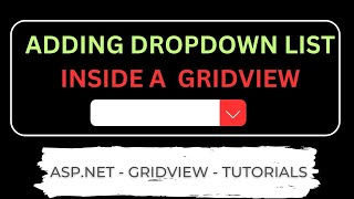 how to bind dropdownlist in gridview from database in aspnet c [upl. by Brest622]