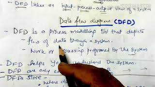 Functional modellingData Flow DiagramDFDlecture27SE [upl. by Mindi454]