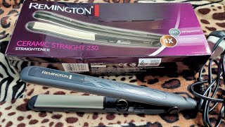 REMINGTON HAIR STRAIGHTENER REVIEWCeramic straight 230 [upl. by Eyeleen621]