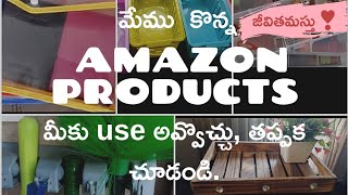 Home organizing ideas in Telugu  Space saving organizers  Best organizers at Amazon  Home decor [upl. by Jarita]