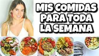 MENÚ SEMANAL PARA CANDIDIASIS I Almuerzos saludables [upl. by Draw]