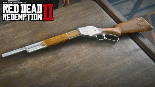 RED DEAD REDEMPTION 2  REPEATING SHOTGUN Weapons Customization amp Showcase [upl. by Ardisj459]