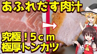 究極の極厚とんかつ！美味しい作り方【ゆっくり料理】 [upl. by Sammy]