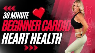 30 Minute Beginner Cardio HIIT for Heart Health  Low Impact Cardio  No Repeats [upl. by Payne926]