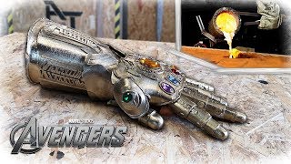 Casting REAL BRONZE THANOS Infinity Gauntlet  Avengers Infinity War [upl. by Anytsyrk223]