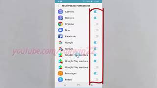 Android Nougat  How to Enable or Disable Microphone apps permissions on Samsung Galaxy S8 or S8 [upl. by Barron]