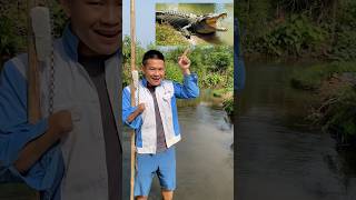 🐊 crocodile fishing 🤣🤣 [upl. by Kozloski]