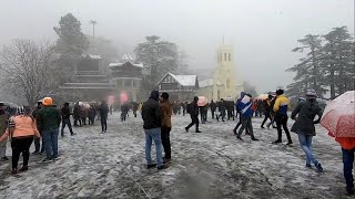 Shimla Snowfall in January Month  Himachal Pradesh India [upl. by Berstine674]