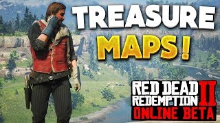 Red Dead Online Bards Crossing Treasure Map All Locations RDR2 Online Money amp Gold Bars [upl. by Khichabia]