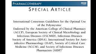 Colistin Guidelines Discussion [upl. by Maletta640]