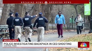 Police investigating backpack in CEO shooting [upl. by Key]