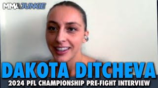 Dakota Ditcheva Makes BOLD Prediction for Taila Santos  2024 PFL Championship [upl. by Heddi]