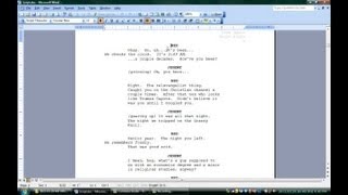 How to Use Microsoft Word for Screenwriting  Microsoft Office Software [upl. by Nyrhtak]