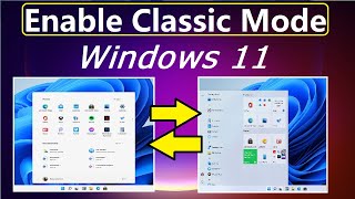 How to change Windows 11Start menu to classic view  Windows 11 Classic start menu  startmenu [upl. by Tunnell]