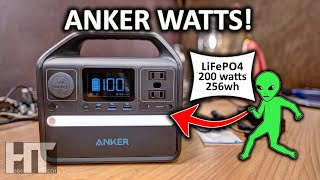 ANKER 521 LiFePO4 256wh Lithium Power Station Solar Generator Review [upl. by Nodnas]