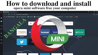 How to Download and install Opera mini software free your Computer [upl. by Aket]