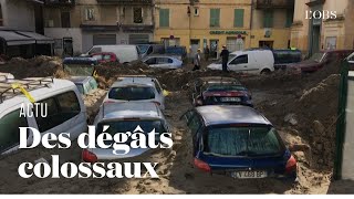 Tempête Alex  les dégâts à BreilsurRoya village englouti sous la boue [upl. by Erapsag]