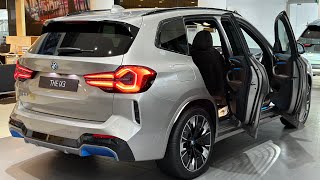 First Look  2023 BMW iX3 Sport Impressive  Cashmere Silver Metallic [upl. by Arbba931]