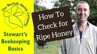 How to check supers for ripe honey  Beekeeping Basics  The Norfolk Honey Co [upl. by Oletta]